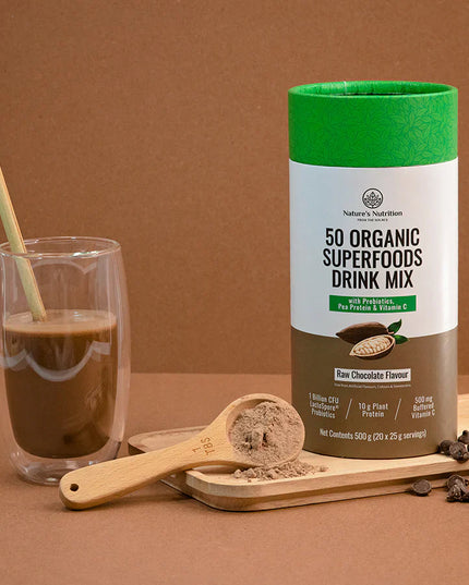 50 Organic Superfood Drink Mix Raw Chocolate