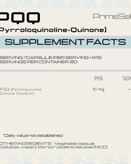 Pyrroloquinoline-Quinone (PQQ)